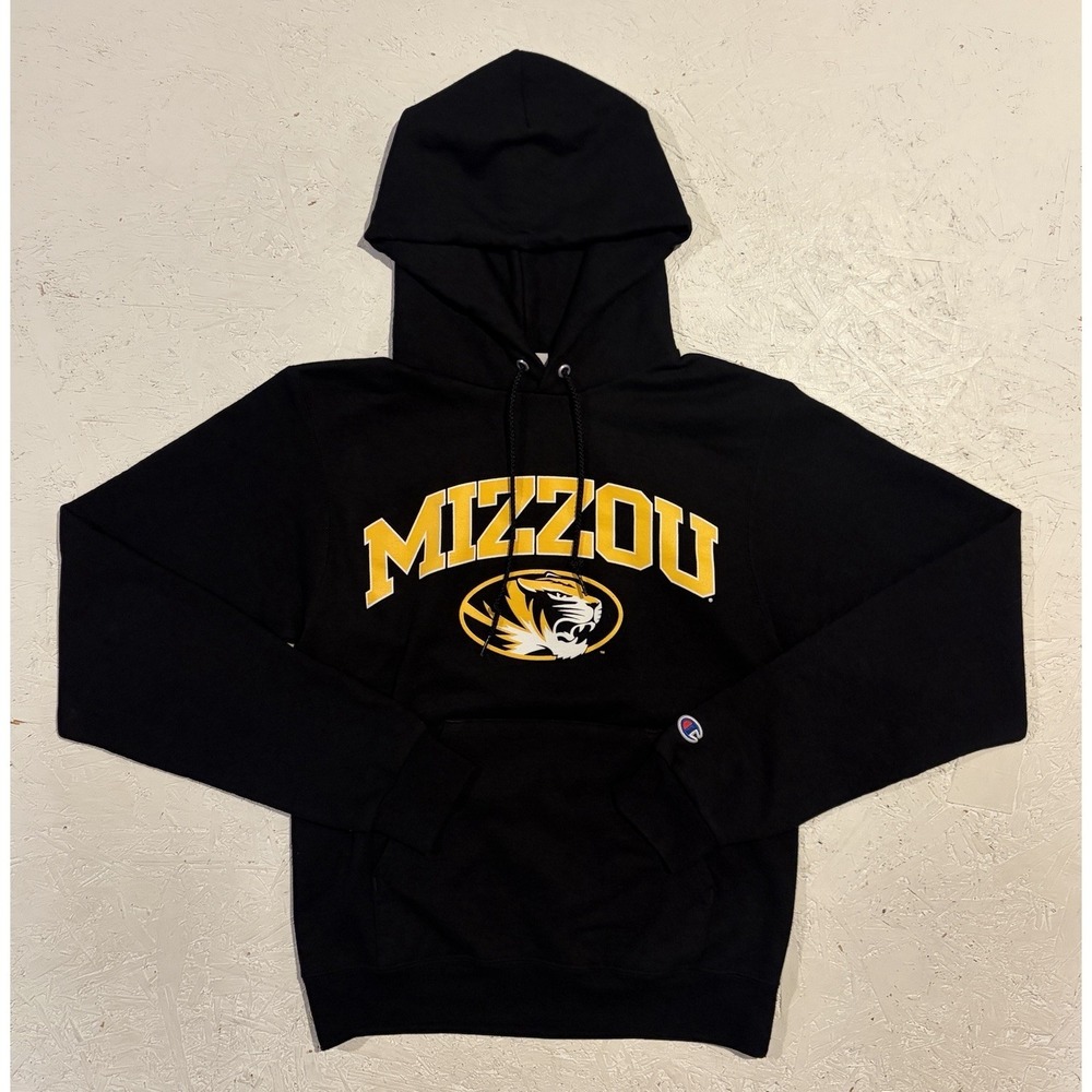 Champion Mizzou Missouri Tigers Sweatshirt Hoodie Mens XS Black Football